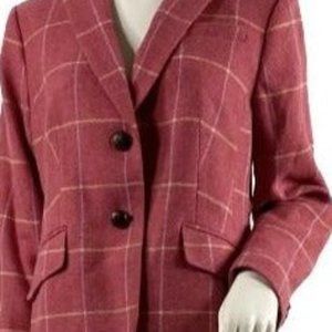Talbots Petites Blazer Coral Pink Size 12P SKU 000316-9